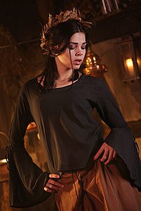 Mittelalterbluse Black Witch