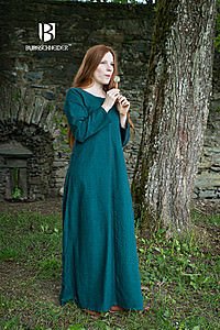 Mittelalterliches Unterkleid Freya, dunkelgrn