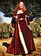 Burgundisches Samt-Kleid Mittelalter Kleidung