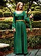 elegant medieval dress green