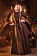 Medieval Dress Rahel, brown