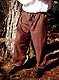 Mittelalterliche Männerhose mit Kordel, braun