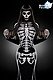 Skeleton Lady schwarz/wei