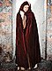 Winered hooded Cape 